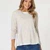 Alice 2 in 1 Knit Top - Stone