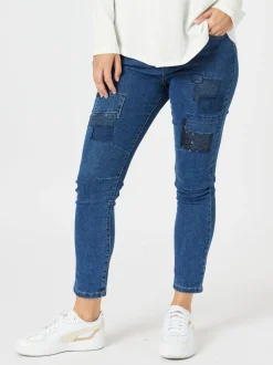All That Jazz Applique Jean - Dark Denim