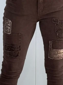 All That Jazz Applique Jean - Chocolate