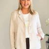 Avenue Faux Suede Jacket - Stone