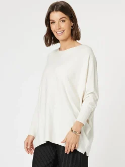 Avery Button Back Knit - Ivory