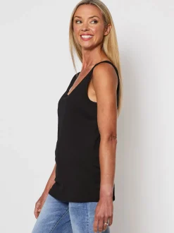 Basic Cotton Camisole - Black