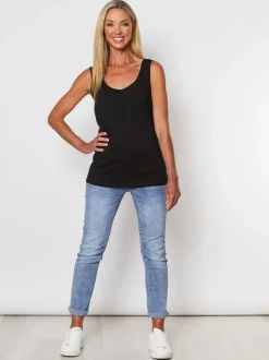 Basic Cotton Camisole - Black
