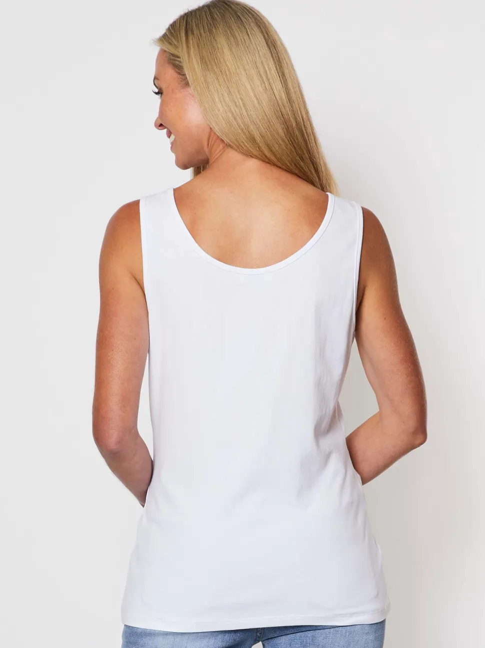 Basic Cotton Camisole - White