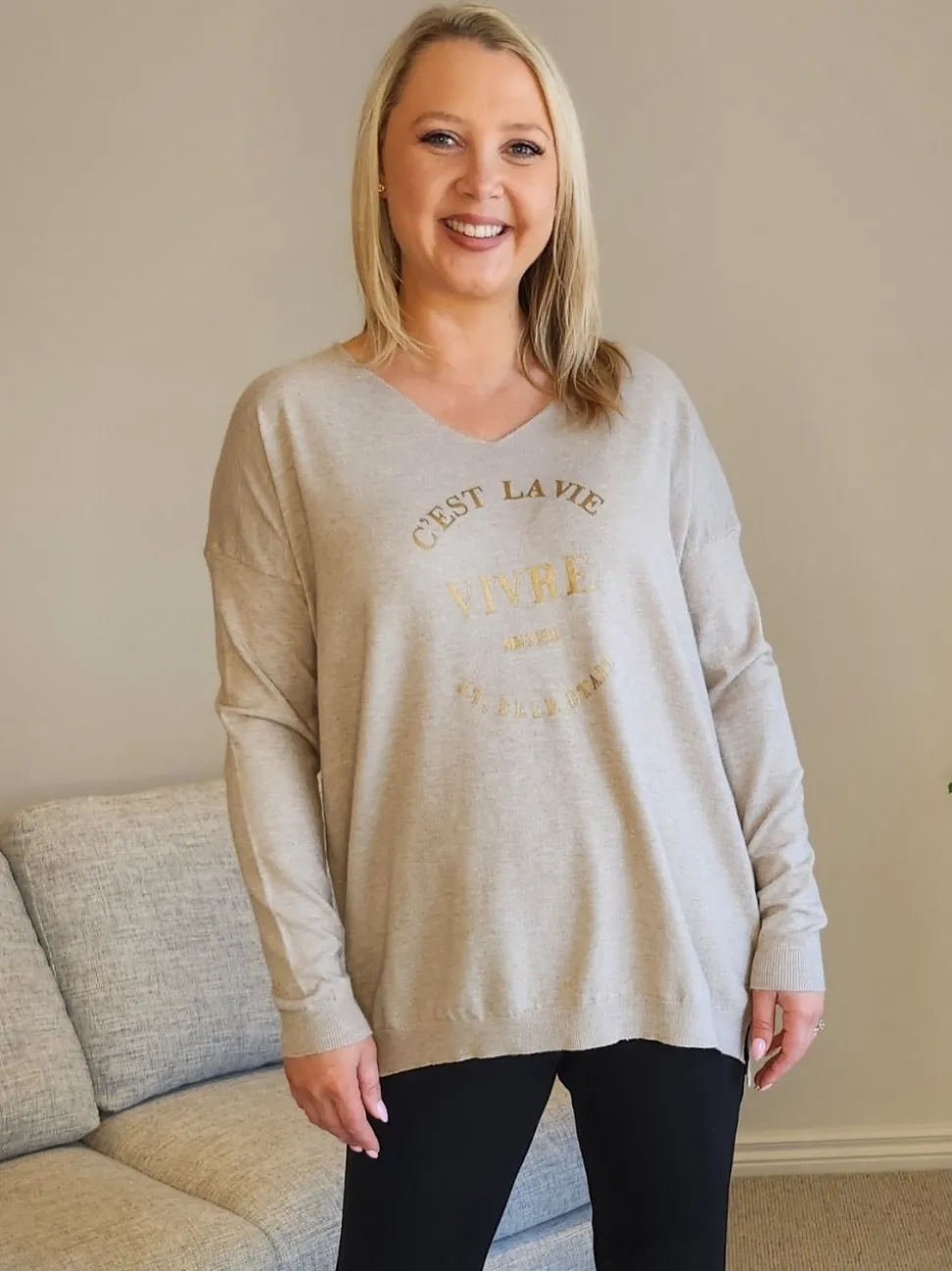 C'est La Vie Knit - Natural