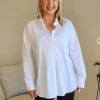City Rib Cuff Shirt - White