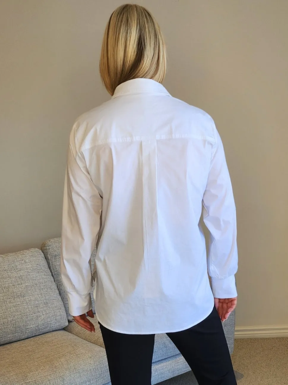 City Rib Cuff Shirt - White