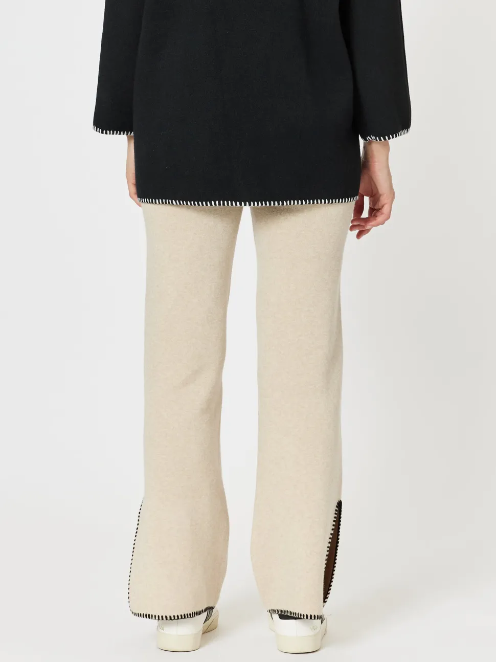 Cosy Split Hem Pant - Natural