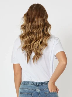 Cotton V - Neck - Shirt - White