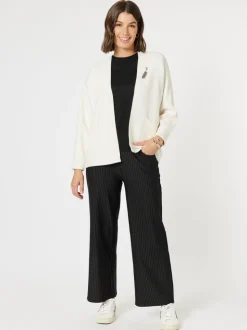 Highland Rib Cardigan - Ivory