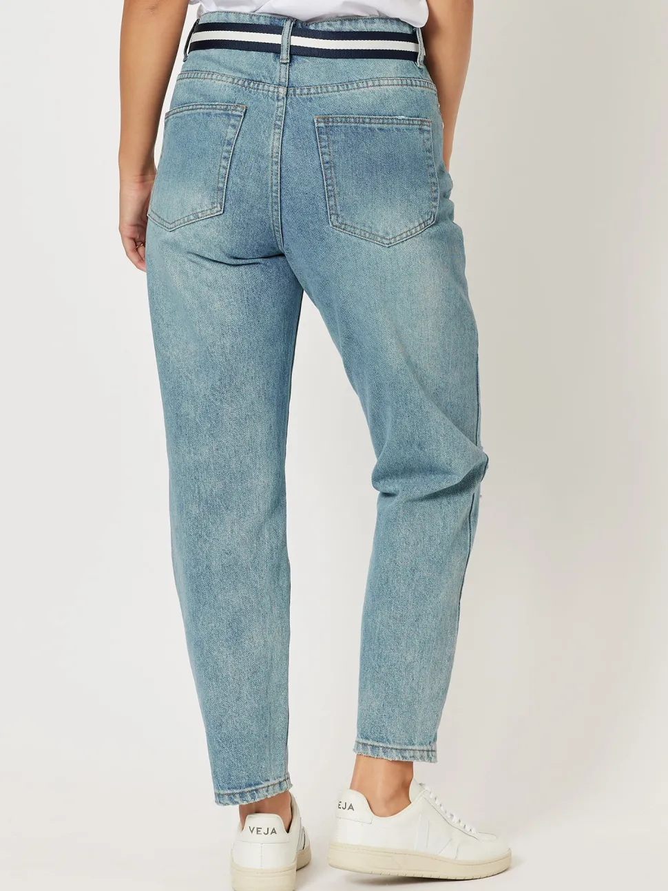 Ivy High Rise Relaxed Mom Jean - Denim