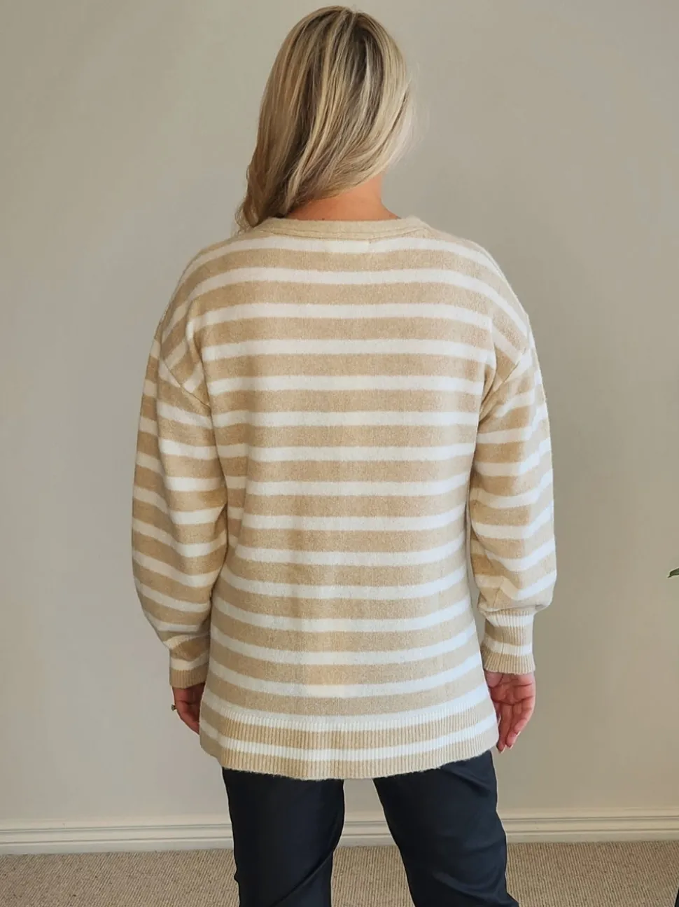 Jackie Stripe Knit - Natural