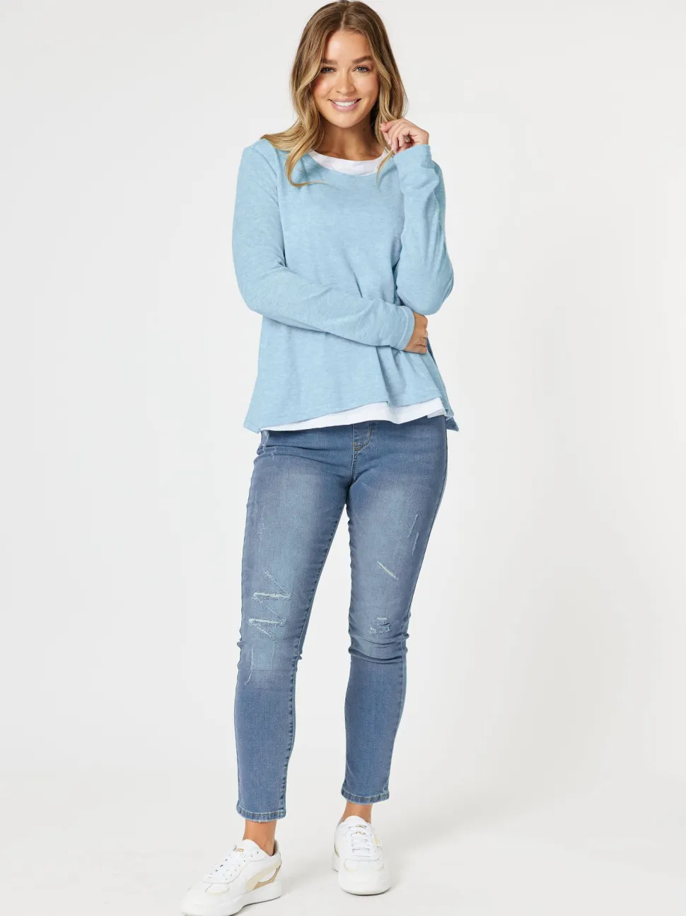 LA Stretch Pull On Jean - Denim