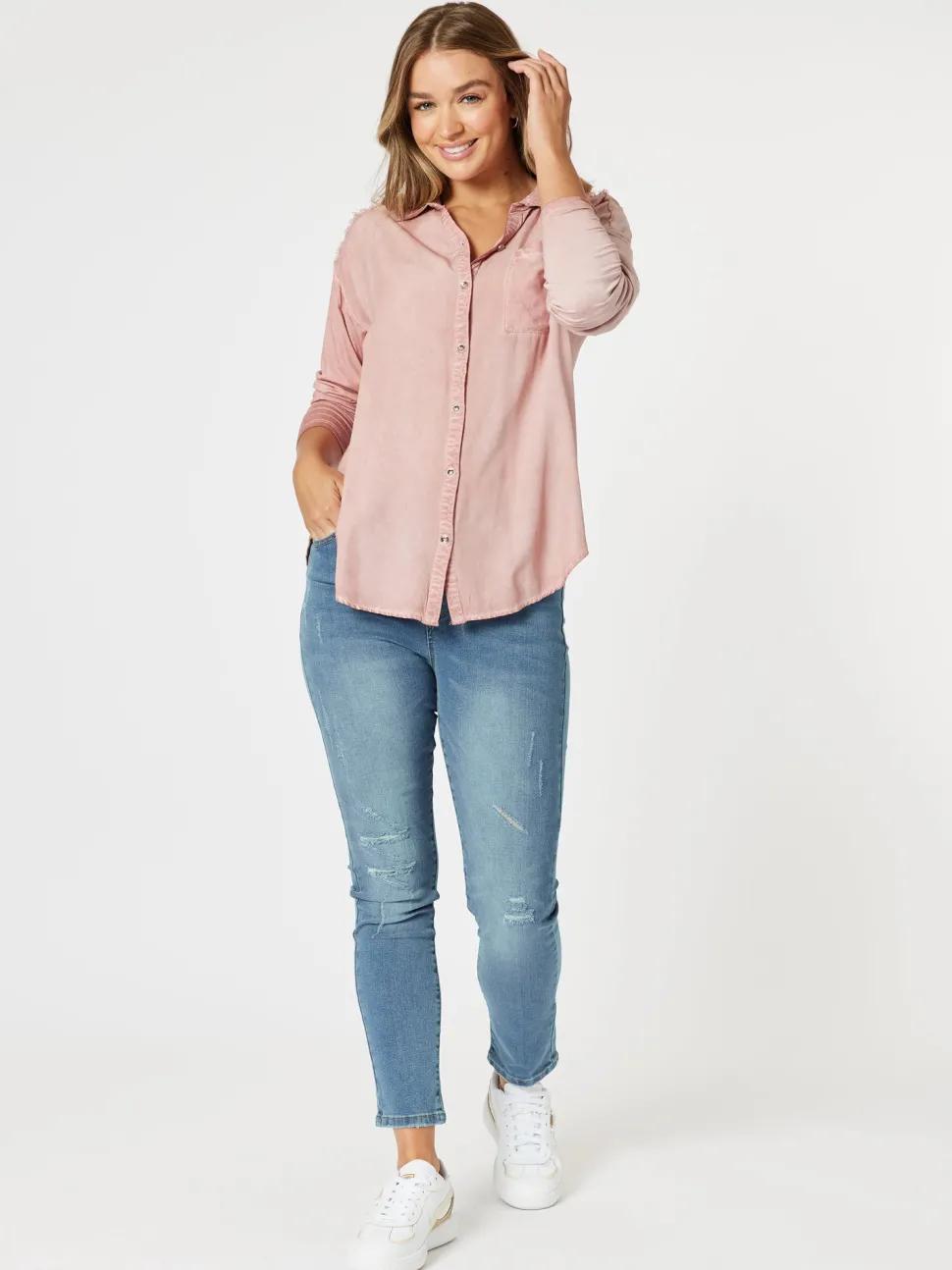 LA Stretch Pull On Jean - Denim