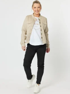 LA Stretch Pull On Jean - Black
