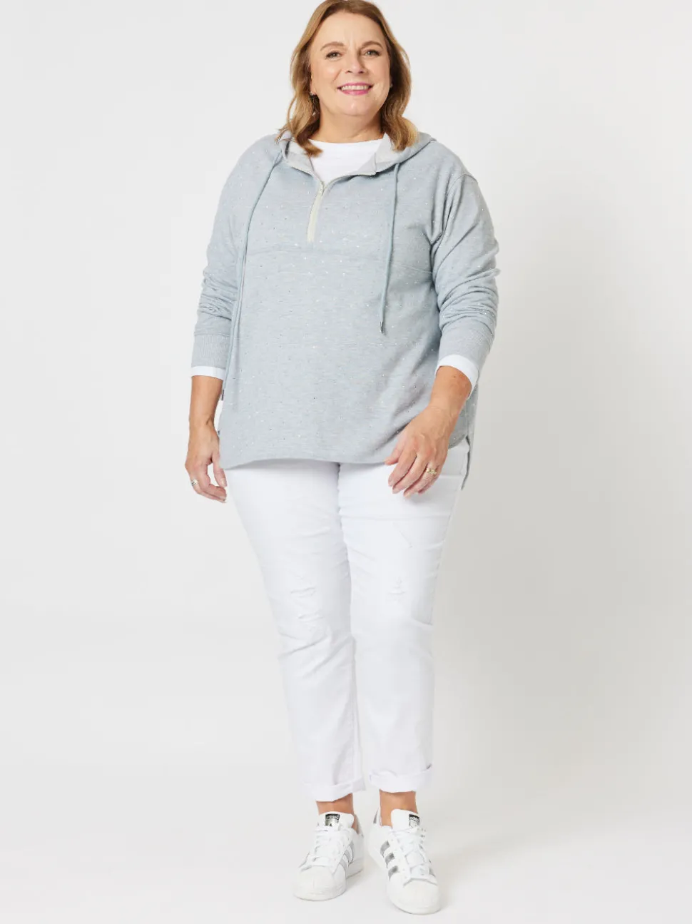 LA Stretch Pull On Jean - White