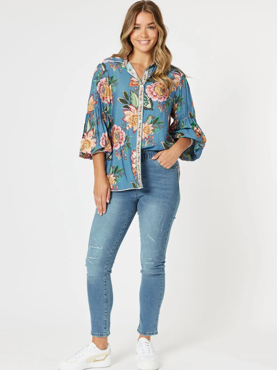 LA Stretch Pull On Jean - Denim