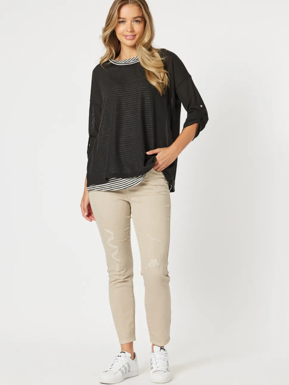 LA Stretch Pull On Jean - Natural