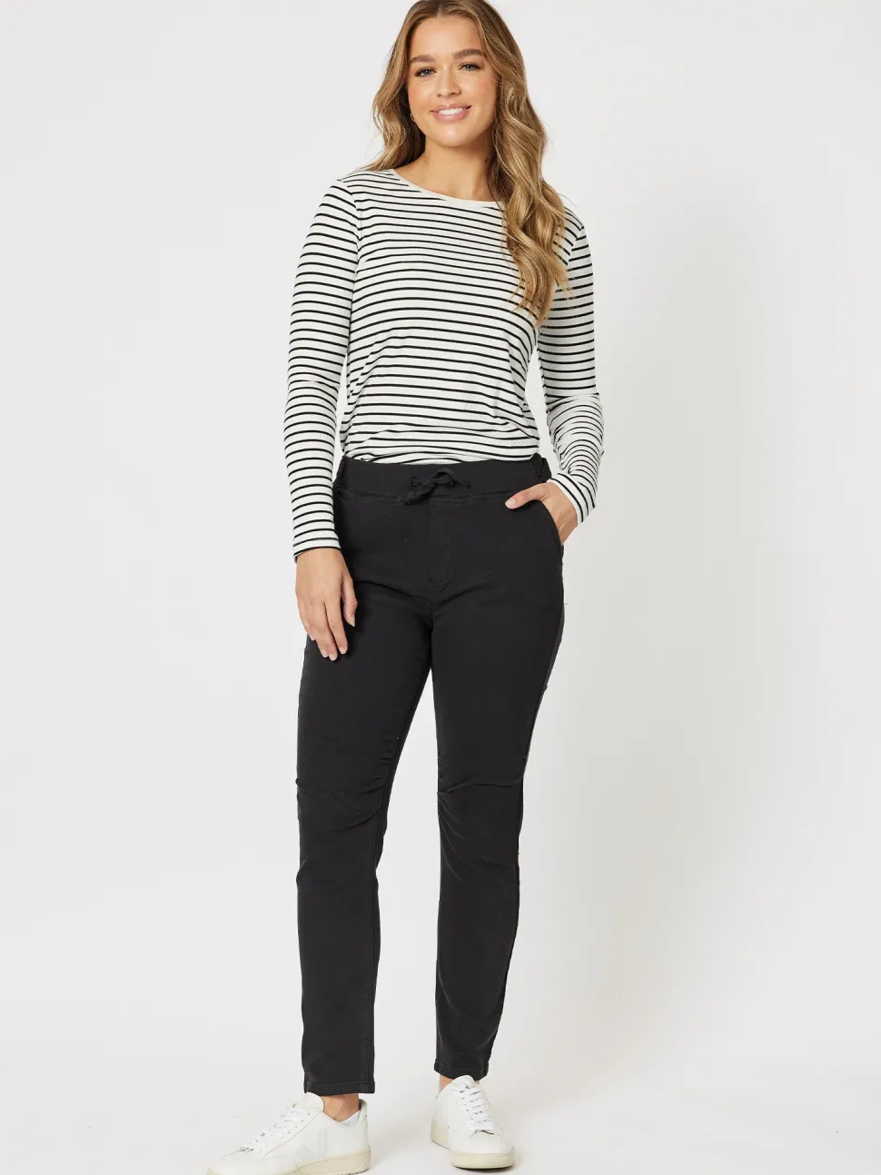 London Stretch Jogger Jean - Black
