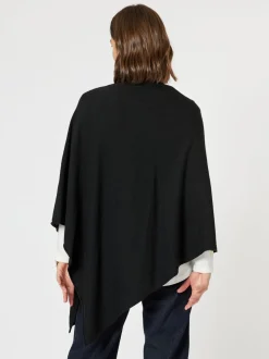 Macy Knit Poncho - Black
