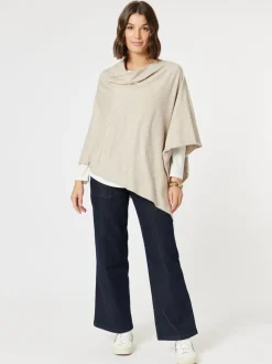 Macy Knit Poncho - Natural