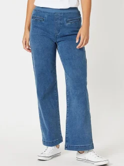 Maddy High Rise Wide Leg Jean - Denim