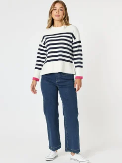 Maddy High Rise Wide Leg Jean - Dark Denim