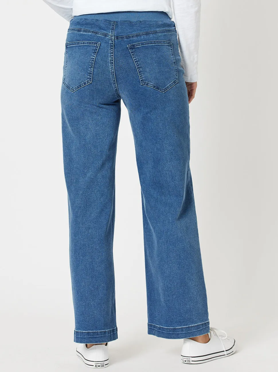 Maddy High Rise Wide Leg Jean - Denim