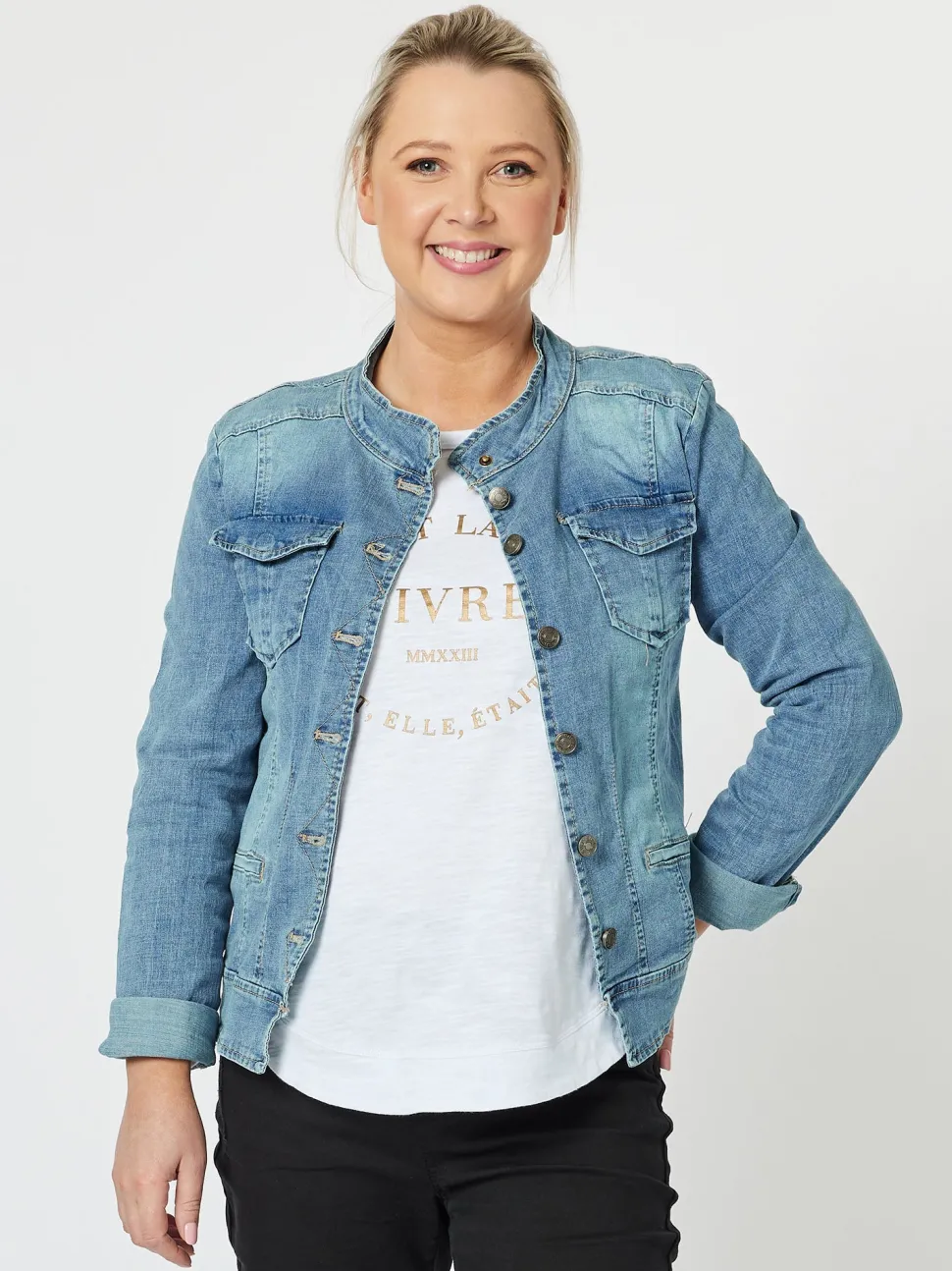 Maggie Denim Jacket - Denim