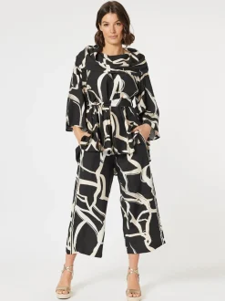 Matisse Print Top - Black/Natural