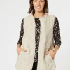 Monet Quilted Vest - Natural