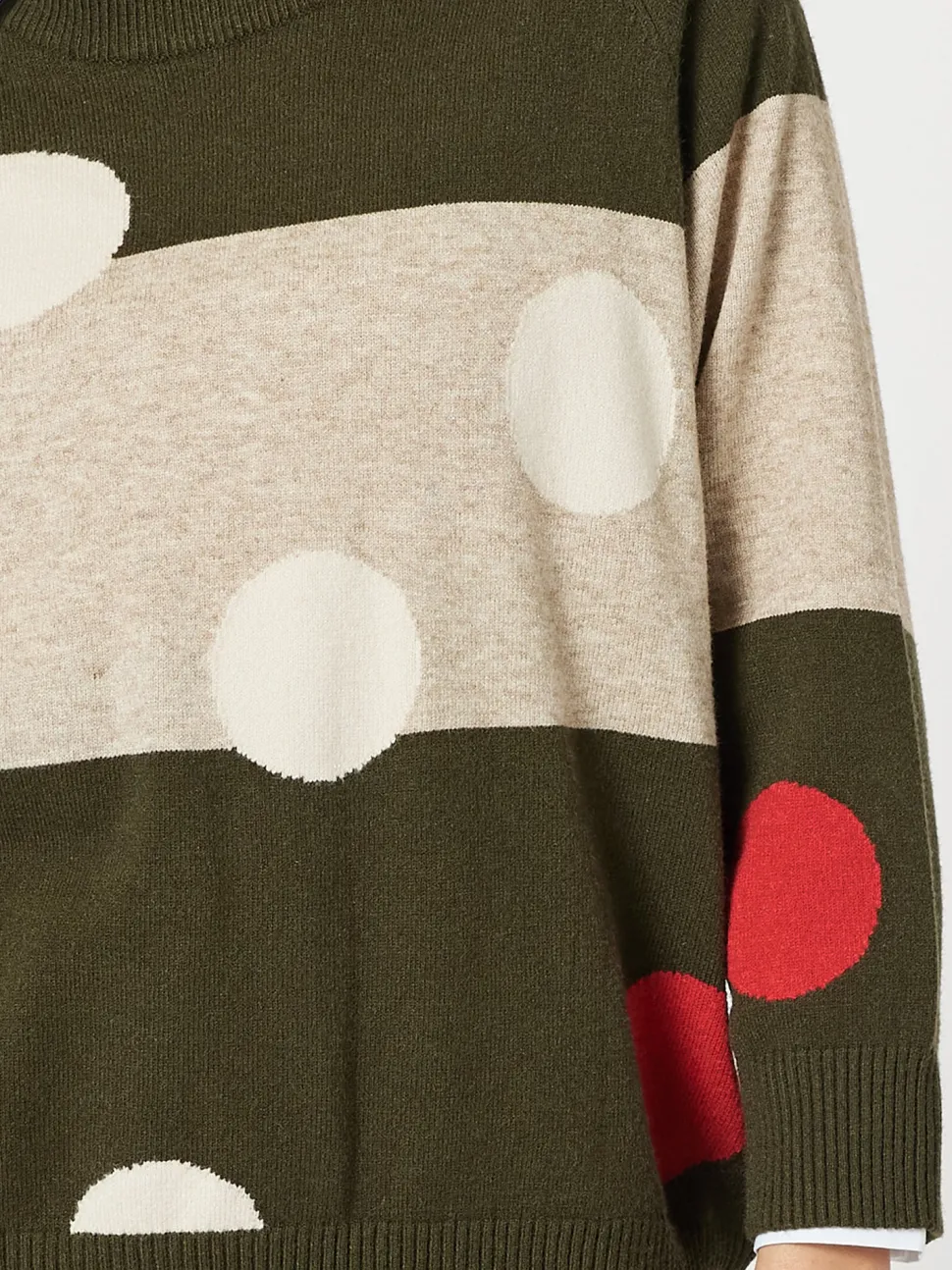 Moonlight Spot Print Knit - Khaki