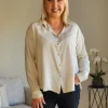 Paige Garment Washed Shirt - Natural