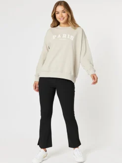 Paris Sweatshirt - Stone