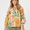 Promenade Floral Print Top - Multi