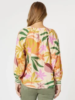 Promenade Floral Print Top - Multi