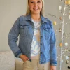 Retro Denim Jacket - Washed Denim