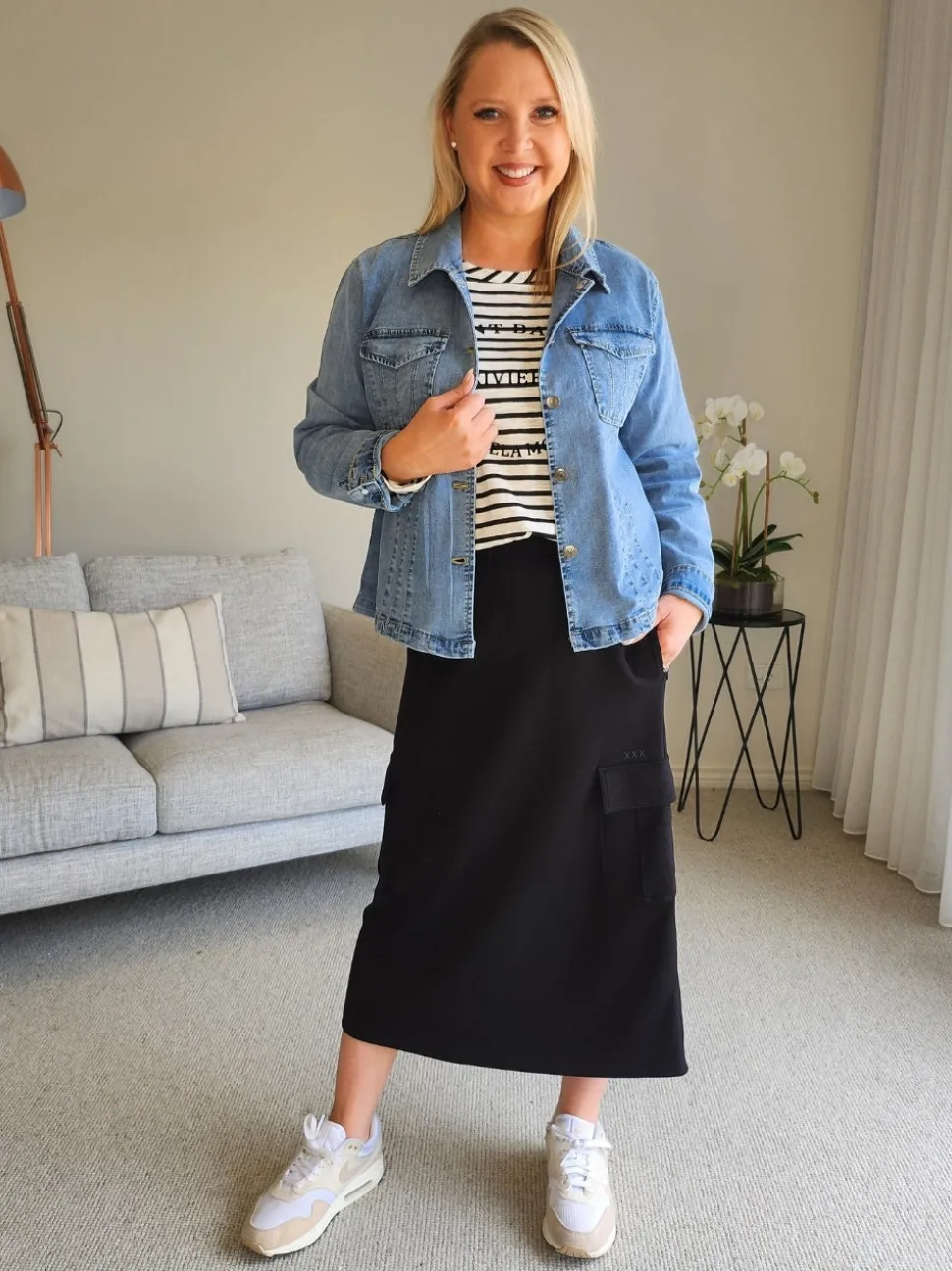 Retro Denim Jacket - Washed Denim