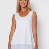 Reversible Tank Top - White
