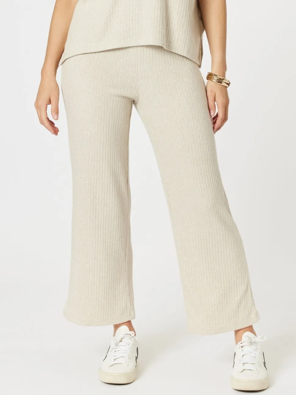 Ribbed Lounge Pant - Natural