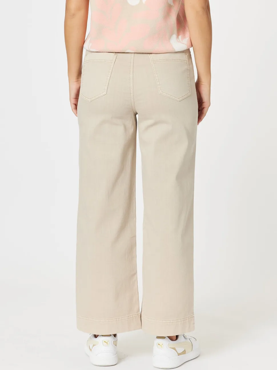 Sabrina Wide Leg Jean - Natural
