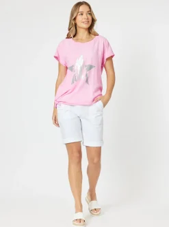 Santorini Cotton Pull On Short - White