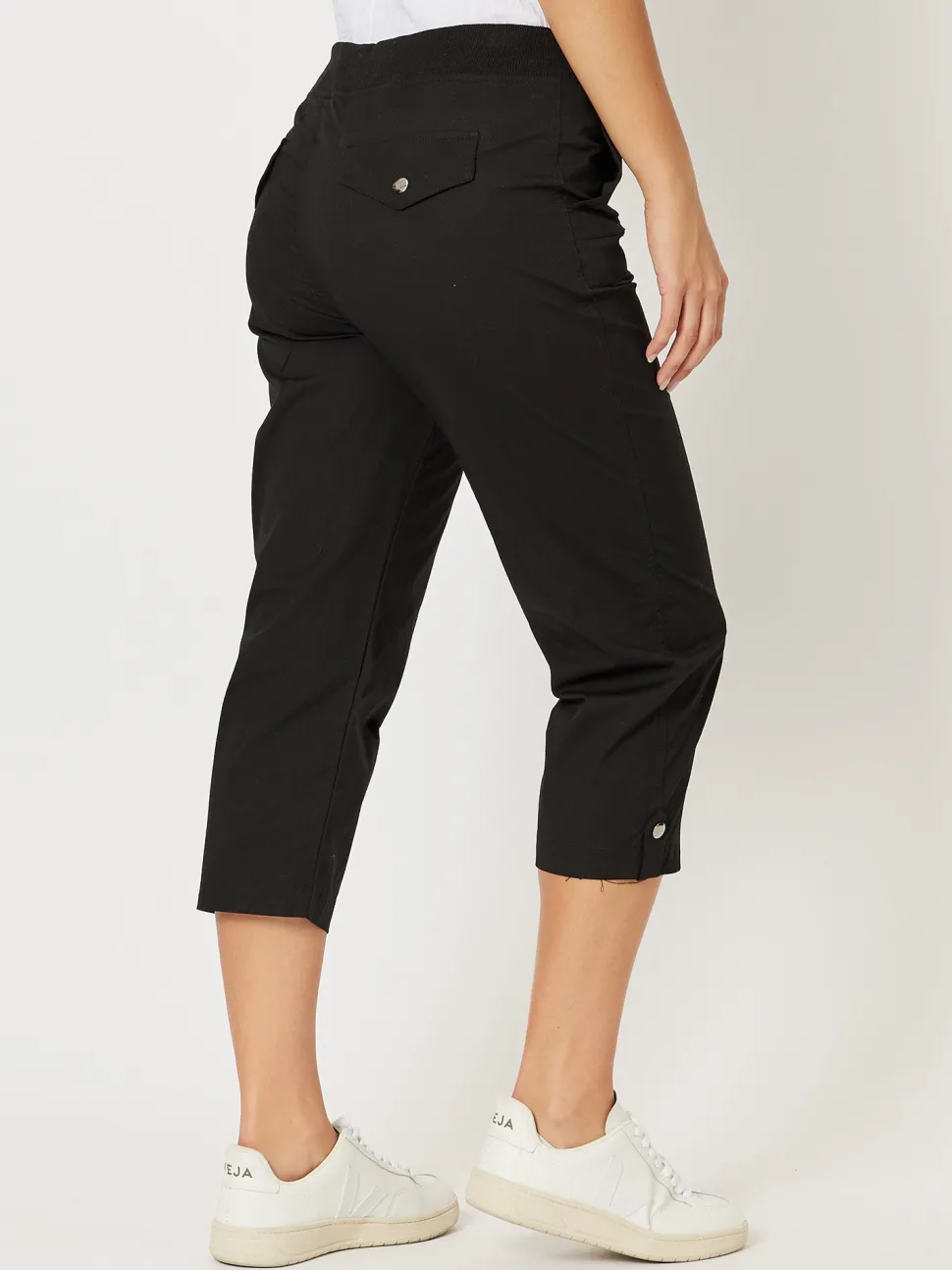 Santorini Cropped Pant - Black