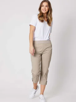 Santorini Cropped Pant - Natural