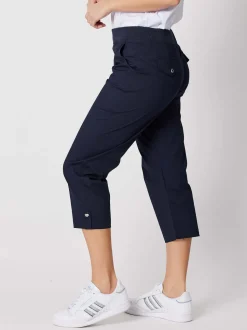 Santorini Cropped Pant - Navy