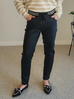Scuba Wet Look Jogger - Black