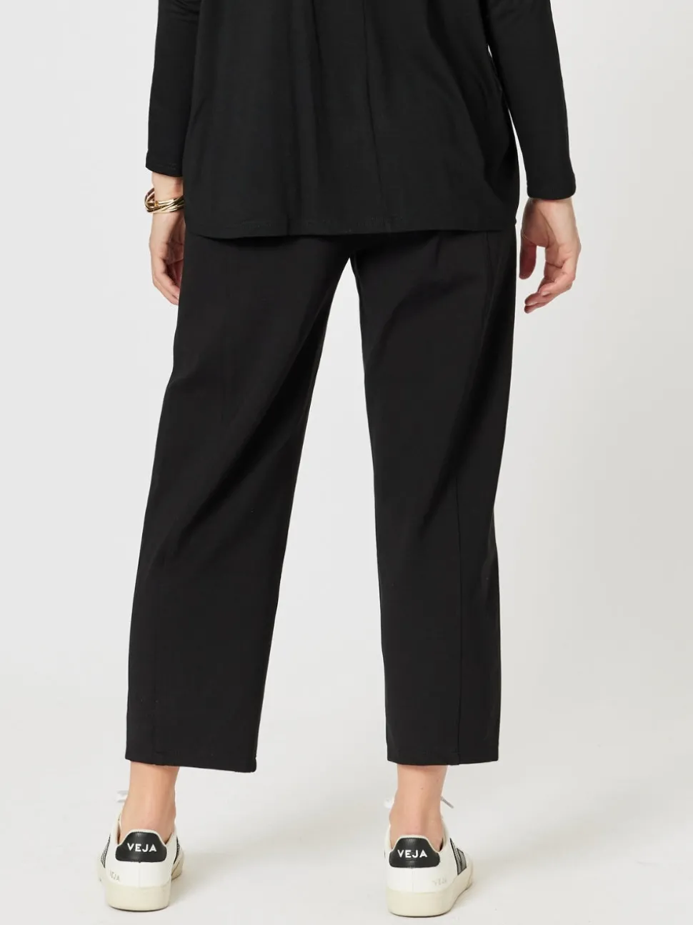 Sky Straight Leg Ponte Pant - Black