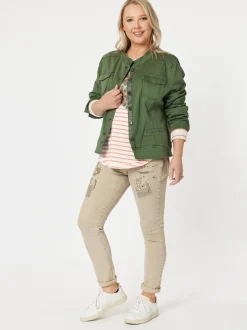 Stella Patch High Rise Slim Leg Jean - Natural
