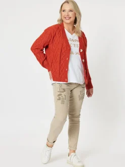 Stella Patch High Rise Slim Leg Jean - Natural