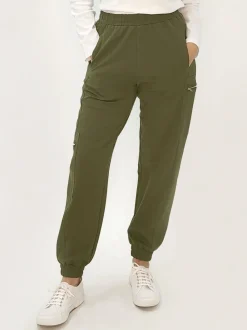 Tracey Zip Pocket Pant - Khaki